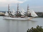 The Beautiful #seacloudspirit is passing by tonight